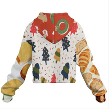 Cargar imagen en el visor de la galería, Sudadera corta sin dobladillo para mujer MXU022 personalizado con patrón foto texto (impresión de imágenes múltiples)