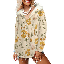 Cargar imagen en el visor de la galería, Sudadera con capucha de doble capa para mujer MWL507 personalizado con patrón foto texto (impresión de imagen única)