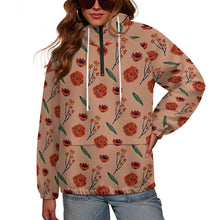 Cargar imagen en el visor de la galería, Sudadera con capucha de doble capa con bolsillos (forrada) para mujer MWL683 personalizado con patrón foto texto (impresión de imagen única)