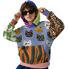 Cargar imagen en el visor de la galería, Sudadera con capucha para niños SDS127 personalizado con patrón foto texto (impresión de imágenes múltiples)