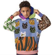 Cargar imagen en el visor de la galería, Sudadera con capucha para niños SDS127 personalizado con patrón foto texto (impresión de imágenes múltiples)