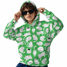 Cargar imagen en el visor de la galería, Sudadera con capucha para niños SDS127 personalizado con patrón foto texto (impresión de imagen única)