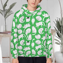 Cargar imagen en el visor de la galería, Sudadera con capucha para niños SDS127 personalizado con patrón foto texto (impresión de imagen única)