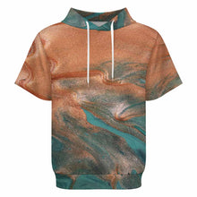 Cargar imagen en el visor de la galería, Sudadera unisex de manga corta LM250 personalizado con patrón foto texto (impresión de imagen única)