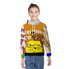 Cargar imagen en el visor de la galería, Sudadera con capucha fina y ligera para niño A38H personalizado con patrón foto texto (impresión de imágenes múltiples)