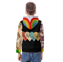Cargar imagen en el visor de la galería, Sudadera con capucha fina y ligera para niño A38H personalizado con patrón foto texto (impresión de imágenes múltiples)