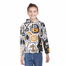Cargar imagen en el visor de la galería, Sudadera con capucha para niño con estampado completo fina y ligera holgada A38H personalizado con patrón foto texto (impresión de imagen única)
