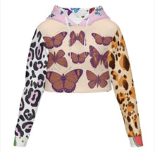 Cargar imagen en el visor de la galería, Sudadera con capucha estilo corto para mujer MSYX327 personalizado con patrón foto texto (impresión de imágenes múltiples)