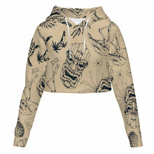 Cargar imagen en el visor de la galería, Sudadera corta con capucha para mujer MSYX327 personalizado con patrón foto texto (impresión de imagen única)