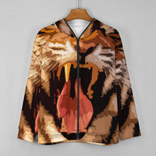 Cargar imagen en el visor de la galería, Sudadera con capucha y cremallera de manga larga para hombre WY14 personalizado con patrón foto texto (impresión de imagen única)