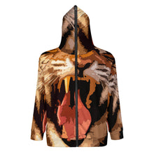 Cargar imagen en el visor de la galería, Sudadera con capucha y cremallera de manga larga para hombre WY14 personalizado con patrón foto texto (impresión de imagen única)