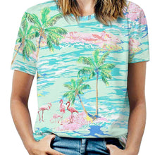 Cargar imagen en el visor de la galería, Camiseta NT de manga corta totalmente impresa para mujeres y hombres personalizado con patrón foto texto (impresión de imagen única)