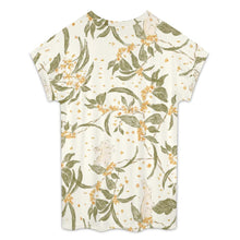 Cargar imagen en el visor de la galería, Camiseta de manga corta con hombros caídos para mujer NT105 Nombre personalizado con patrón foto texto (impresión de imagen única)