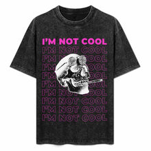 Cargar imagen en el visor de la galería, Camiseta de manga corta con hombros caídos y lavado retro personalizado con patrón foto texto