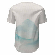 Cargar imagen en el visor de la galería, Camiseta de béisbol de manga corta con botones para hombre personalizado con patrón foto texto (impresión de imagen única)