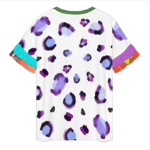 Cargar imagen en el visor de la galería, Camiseta de mujer con cuello redondo y mangas de hoja de loto NT103 personalizado con patrón foto texto (impresión de imágenes múltiples)