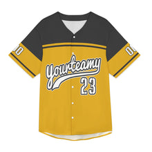 Cargar imagen en el visor de la galería, Camiseta de béisbol con botones de manga corta para hombre TSYX personalizado con patrón foto texto (impresión de imagen única)