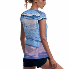 Cargar imagen en el visor de la galería, Camiseta Deportiva de Secado Rápido para Mujer MWL547 personalizado con patrón foto texto