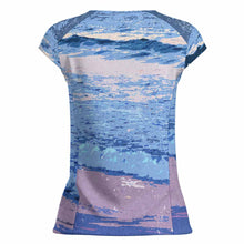 Cargar imagen en el visor de la galería, Camiseta Deportiva de Secado Rápido para Mujer MWL547 personalizado con patrón foto texto