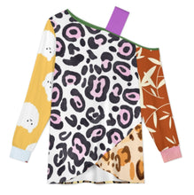 Cargar imagen en el visor de la galería, Camiseta sexy sin tirantes con hombros descubiertos para mujer informal con estampado de texto y nombre personalizado con patrón foto texto (impresión de imágenes múltiples)