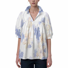 Cargar imagen en el visor de la galería, Camiseta de manga corta para mujer NT118 personalizado con patrón foto texto