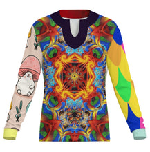 Cargar imagen en el visor de la galería, Camiseta de Seda Fría de Secado Rápido para Hombre con Cuello en V Irregular MWL698 personalizado con patrón foto texto (impresión de imágenes múltiples)