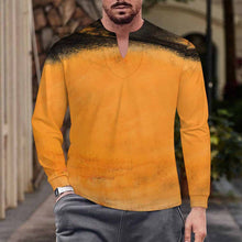 Cargar imagen en el visor de la galería, Camiseta de Seda Fría de Secado Rápido para Hombre con Cuello en V Irregular MWL698 personalizado con patrón foto texto (impresión de imagen única)