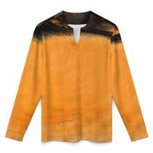 Cargar imagen en el visor de la galería, Camiseta de Seda Fría de Secado Rápido para Hombre con Cuello en V Irregular MWL698 personalizado con patrón foto texto (impresión de imagen única)