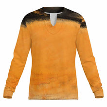 Cargar imagen en el visor de la galería, Camiseta de Seda Fría de Secado Rápido para Hombre con Cuello en V Irregular MWL698 personalizado con patrón foto texto (impresión de imagen única)