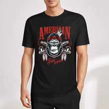 Cargar imagen en el visor de la galería, Camiseta 100% algodón orgánico estampada en el frente personalizado con patrón foto texto