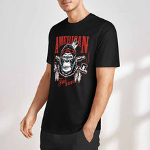 Cargar imagen en el visor de la galería, Camiseta 100% algodón orgánico estampada en el frente personalizado con patrón foto texto