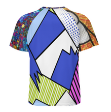 Cargar imagen en el visor de la galería, Camiseta Raglan manga corta para hombre DT36 con tres botones personalizado con foto patrón texto (impresión de imágenes múltiples)