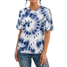 Cargar imagen en el visor de la galería, Camiseta NT de corte clásico manga corta y cuello redondo para mujeres y hombres personalizado con patrón foto texto (impresión de imagen única)