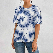 Cargar imagen en el visor de la galería, Camiseta NT de corte clásico manga corta y cuello redondo para mujeres y hombres personalizado con patrón foto texto (impresión de imagen única)