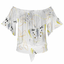 Cargar imagen en el visor de la galería, Camiseta de verano para mujer camisa batik con mangas de murciélago MXLD193 personalizado con patrón foto texto