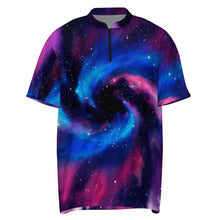 Cargar imagen en el visor de la galería, Camiseta de running de manga corta para hombre con cremallera MXLD005 personalizado con patrón foto texto