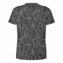 Cargar imagen en el visor de la galería, Camiseta de hombre con estampado integral OMDT01 personalizado con patrón foto texto (impresión de imagen única)