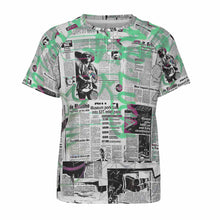 Cargar imagen en el visor de la galería, Camiseta Raglan manga corta para hombre DT36 con tres botones personalizado con foto patrón texto (impresión de imagen única)