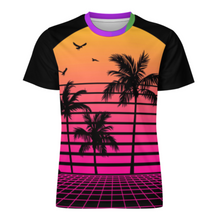 Cargar imagen en el visor de la galería, Camiseta hombre de manga corta con estampado all over OMDT01 personalizado con patrón foto texto (impresión de imágenes múltiples)