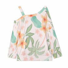 Cargar imagen en el visor de la galería, Camisetas para mujer A11L cuello inclinado manga larga suelta hombros descubiertos personalizado con patrón foto texto (impresión de imagen única)