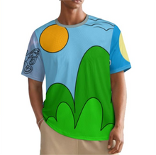 Cargar imagen en el visor de la galería, Camiseta unisex de cuello redondo acanalado Camiseta ajustada de manga corta NT personalizado con patrón foto texto (impresión de imágenes múltiples)