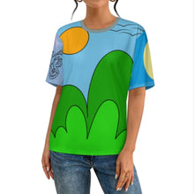 Cargar imagen en el visor de la galería, Camiseta unisex de cuello redondo acanalado Camiseta ajustada de manga corta NT personalizado con patrón foto texto (impresión de imágenes múltiples)