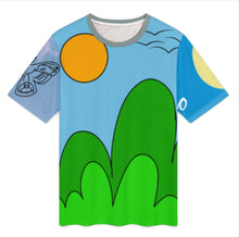 Cargar imagen en el visor de la galería, Camiseta unisex de cuello redondo acanalado Camiseta ajustada de manga corta NT personalizado con patrón foto texto (impresión de imágenes múltiples)