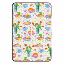 Cargar imagen en el visor de la galería, Alfombra de picnic con bolso plegable estilo cremallera personalizado con patrón foto texto