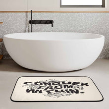 Cargar imagen en el visor de la galería, Alfombrillas antideslizantes de terciopelo coral para cocina baño con línea negra personalizado con patrón foto texto