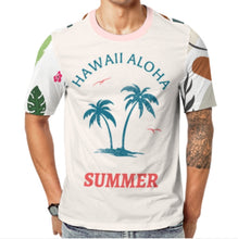 Cargar imagen en el visor de la galería, Camiseta NT unisex de cuello redondo y ajuste regular de manga corta personalizado con patrón foto texto (impresión de imágenes múltiples)