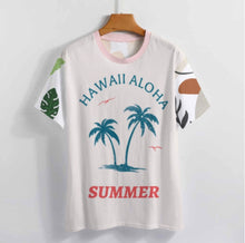 Cargar imagen en el visor de la galería, Camiseta NT unisex de cuello redondo y ajuste regular de manga corta personalizado con patrón foto texto (impresión de imágenes múltiples)