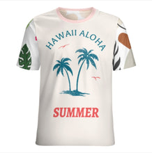 Cargar imagen en el visor de la galería, Camiseta NT unisex de cuello redondo y ajuste regular de manga corta personalizado con patrón foto texto (impresión de imágenes múltiples)