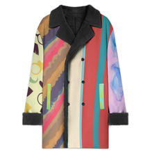 Cargar imagen en el visor de la galería, Gabardina cruzada para hombre con cuello de traje MWL510 personalizado con patrón foto texto (impresión de imágenes múltiples)