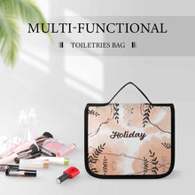 Cargar imagen en el visor de la galería, Neceser colgante con gancho en forma de S y asa, neceser totalmente impreso y personalizado con patrón foto texto